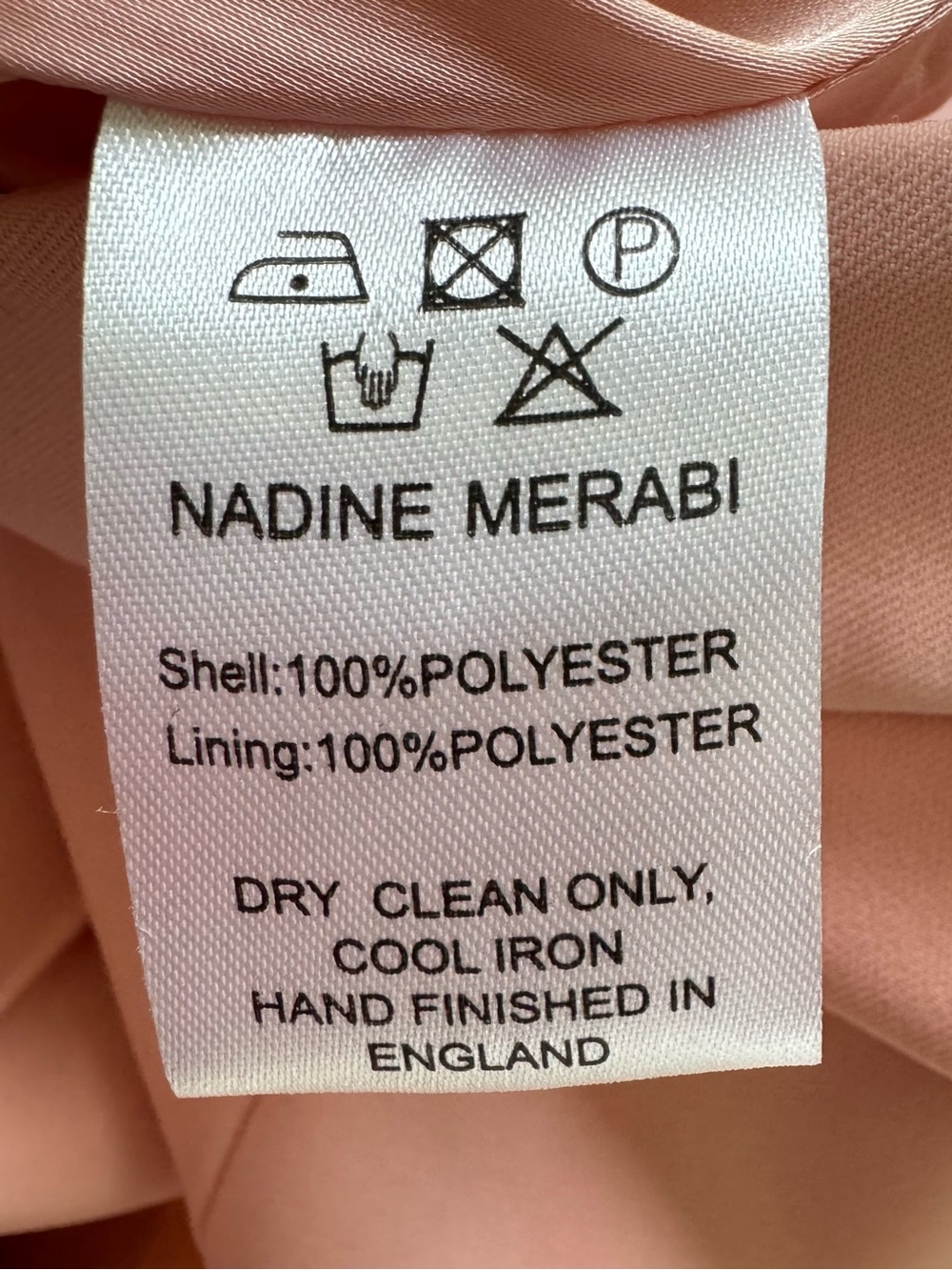NADINE MERABI Dusty Pink Feather-Trim Blazer Pantsuit - Picture 8 of 14